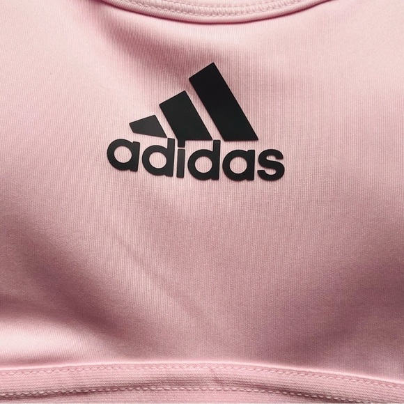 Adidas don’t rest alphaskin padded sports bra mesh racerback pastel pink size XS - Picture 3 of 15